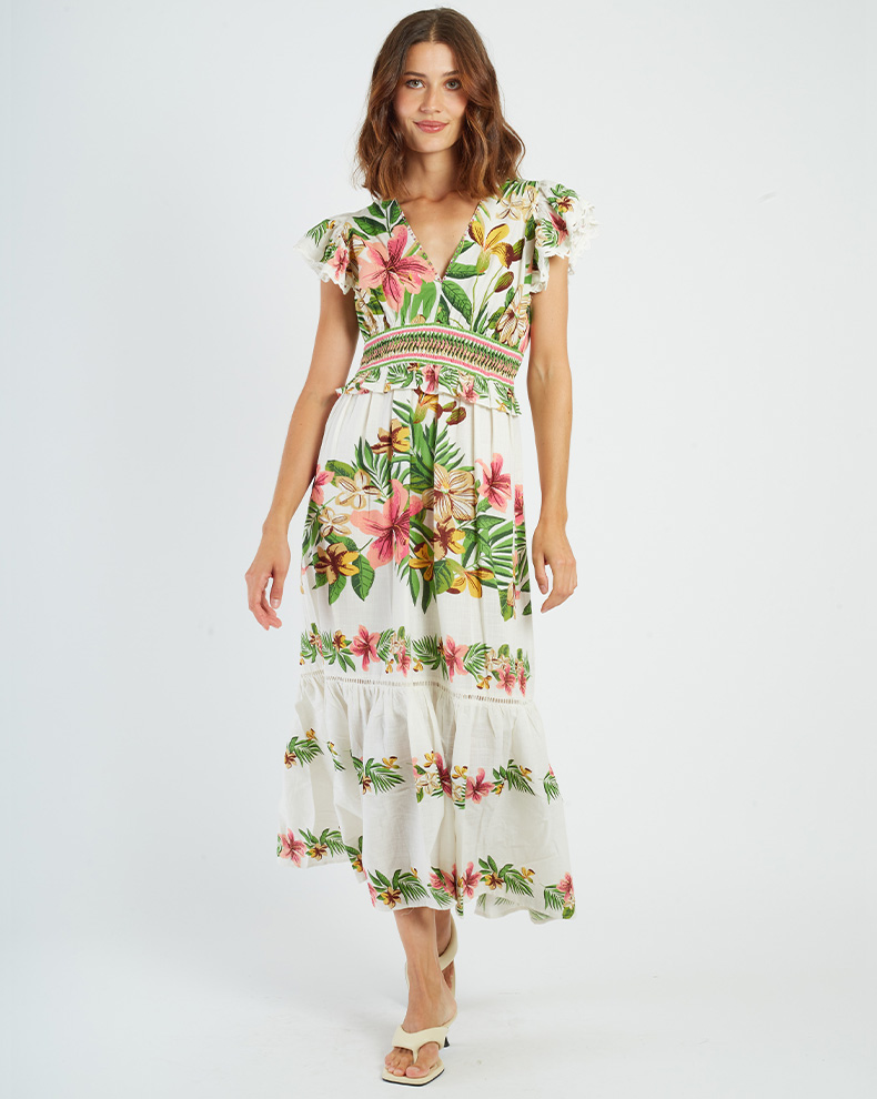 Printed Maxi Dress - Rene Derhy