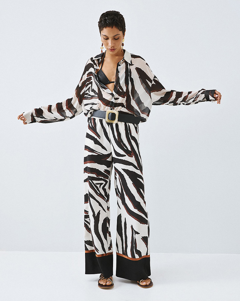 Printed shirt with collar - Access Fashion