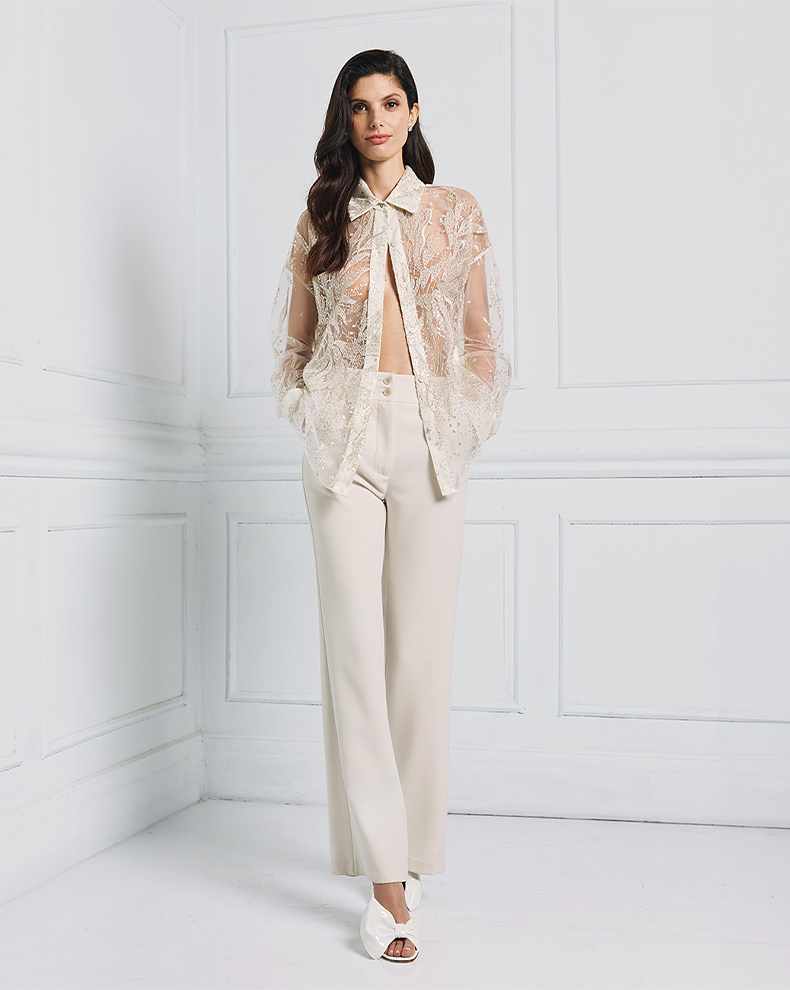 SHIRT WITH EMBROIDERIES