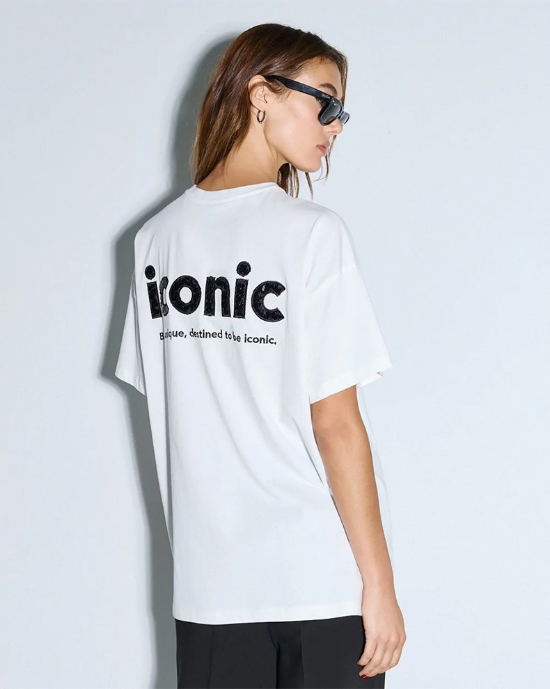 Long T-shirt with embroidery - Access Fashion