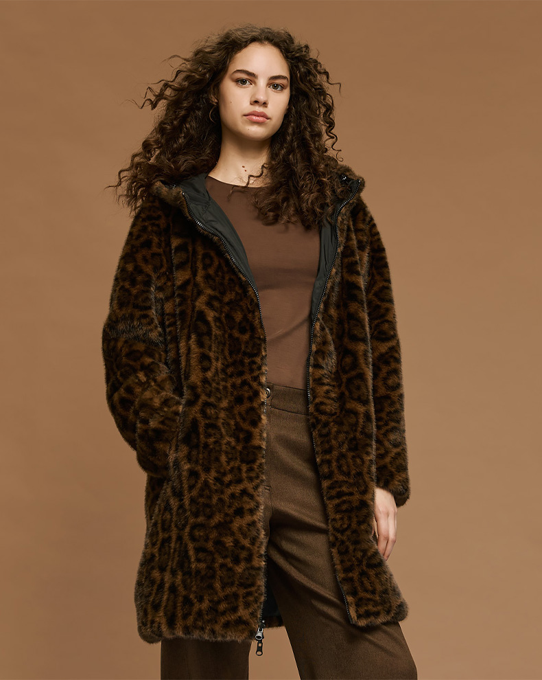 REVERSIBLE JACKET WITH FAUX FUR