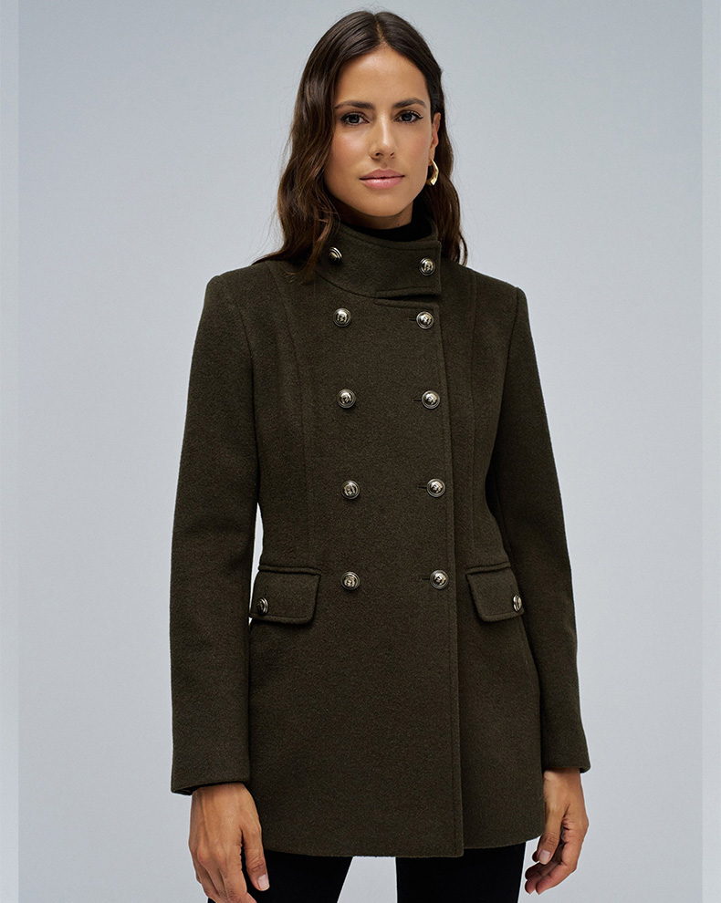 SHORT WOOL PEACOAT