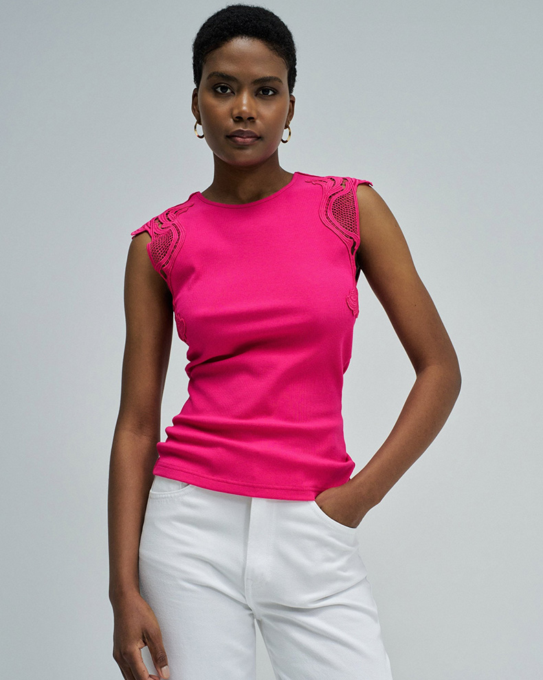 Top With Lace - Salsa Jeans