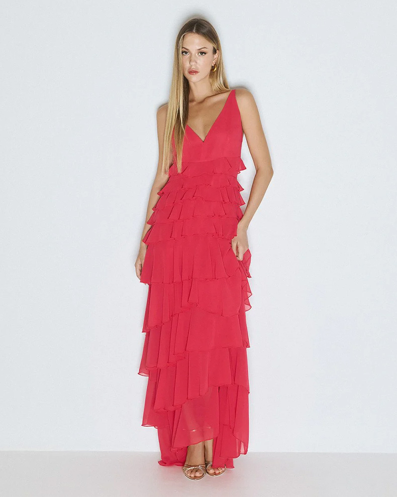 Maxi Dress With Ruffles - Access Fashion