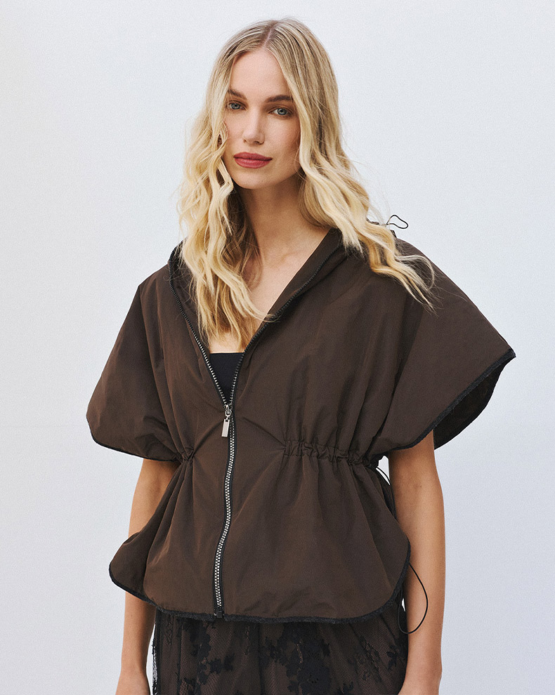 Jacket with adjustable drawstrings - Access Fashion