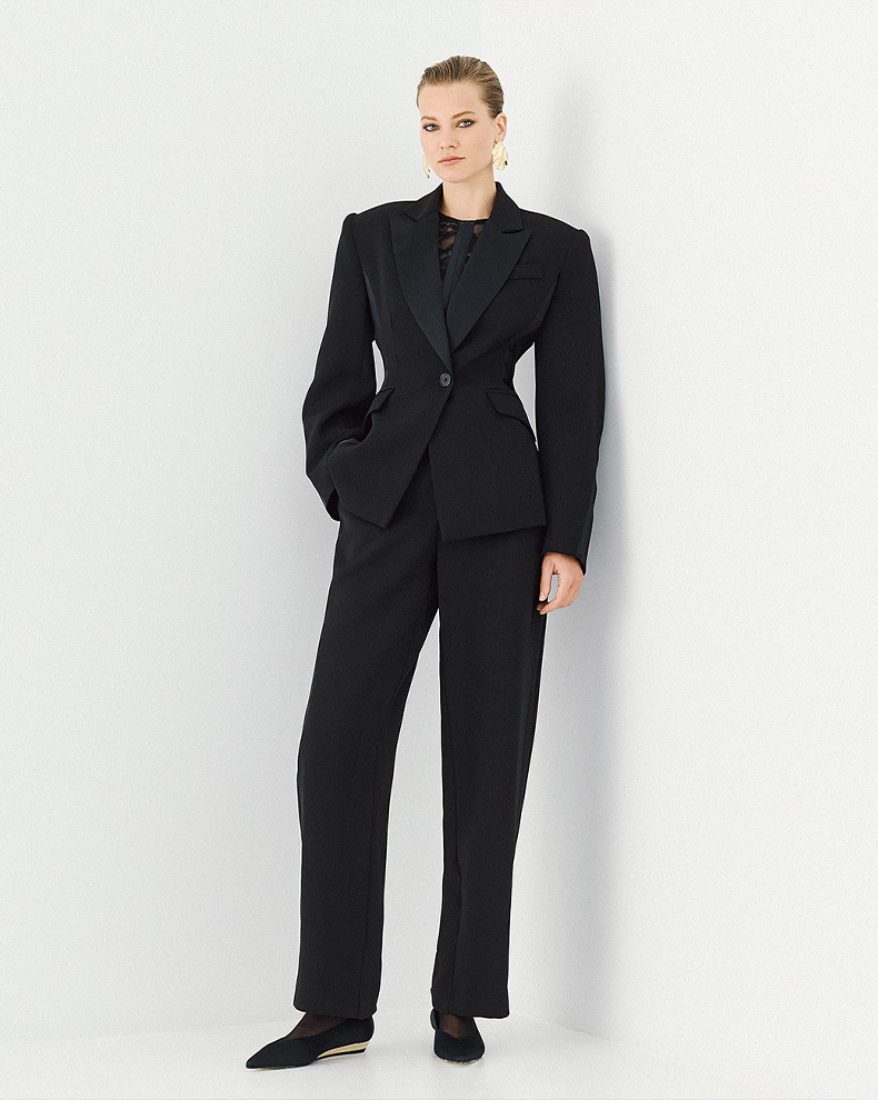 Jacket with satin details - Access Fashion