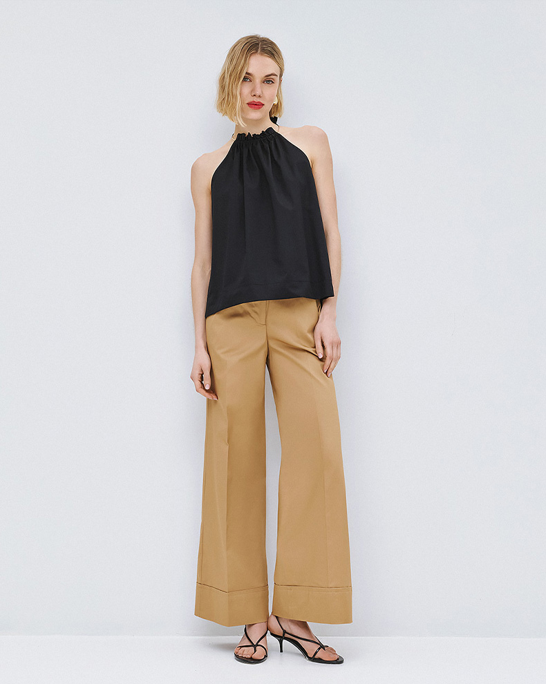 Trousers with lapels and elastic - Access Fashion