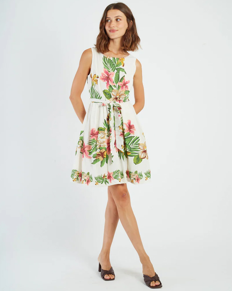 Printed Short Dress - Rene Derhy