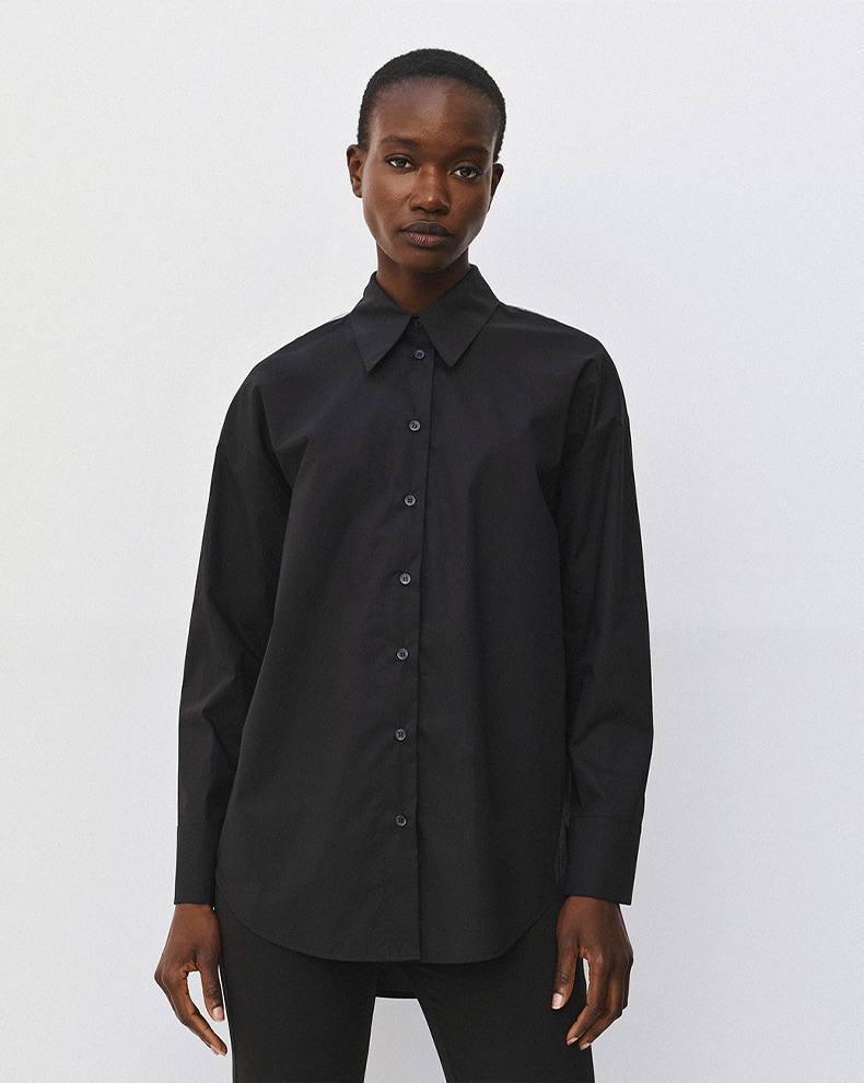Shirt With Transparency On The Back - Access Fashion