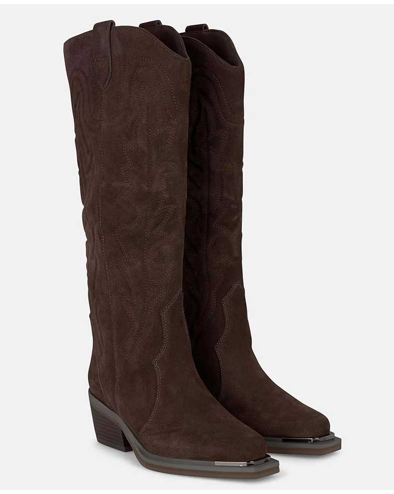 LADIES BOOTS CROSTA COFFEE BROWN