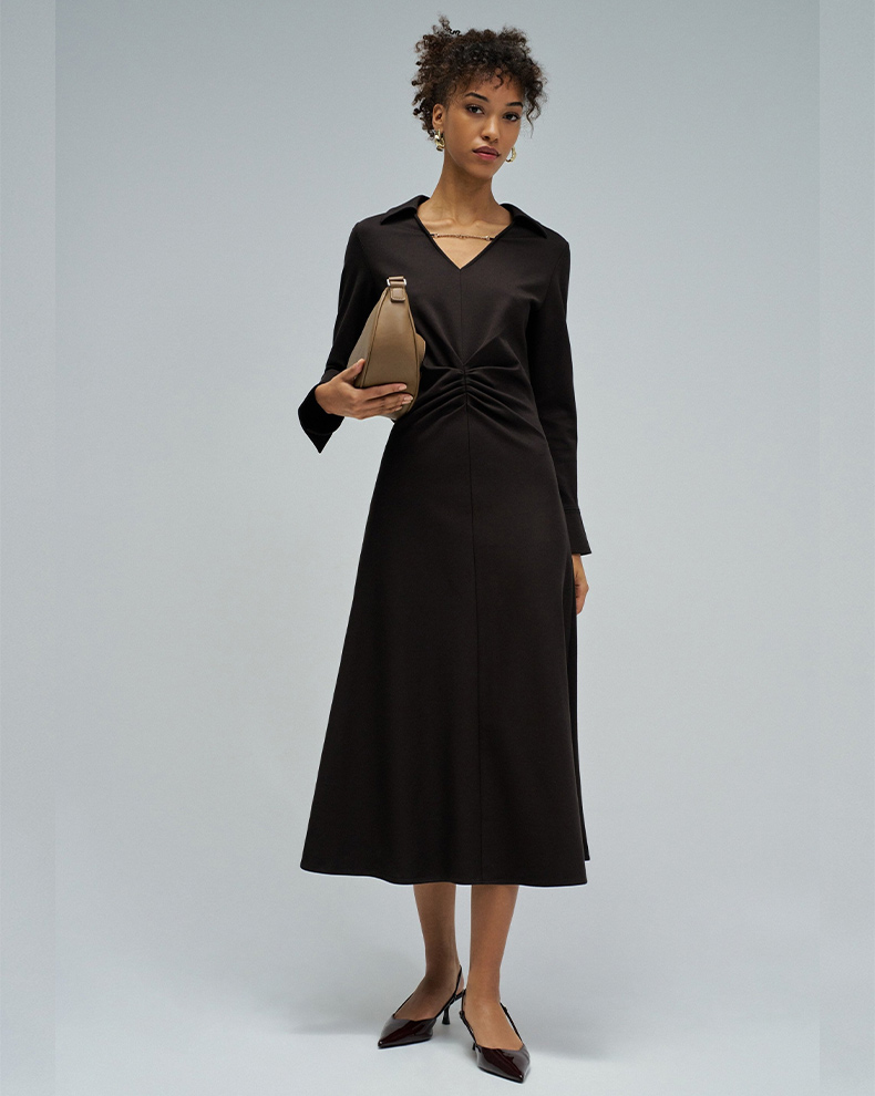 JERSEY MIDI DRESS WITH METAL