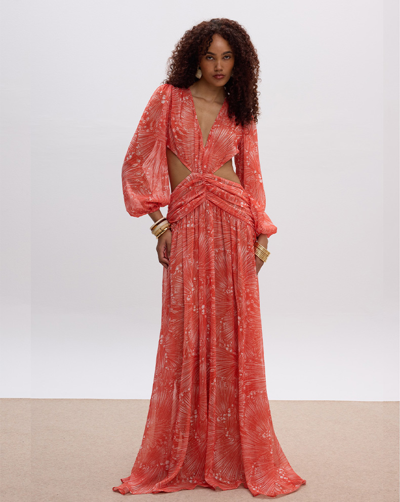 DESERT SUN MAXI CUT OUT DRESS