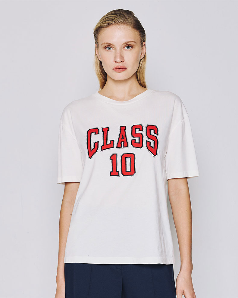T-shirt με τύπωμα class 10