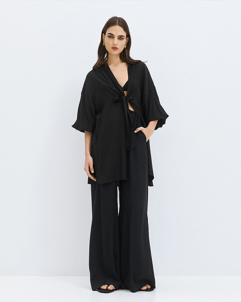 Trousers With Drawstring Waist - Access Fashion