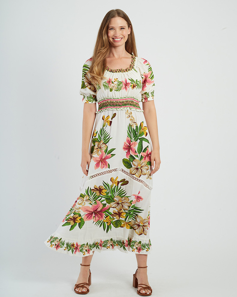 Floral Maxi Dress - Rene Derhy