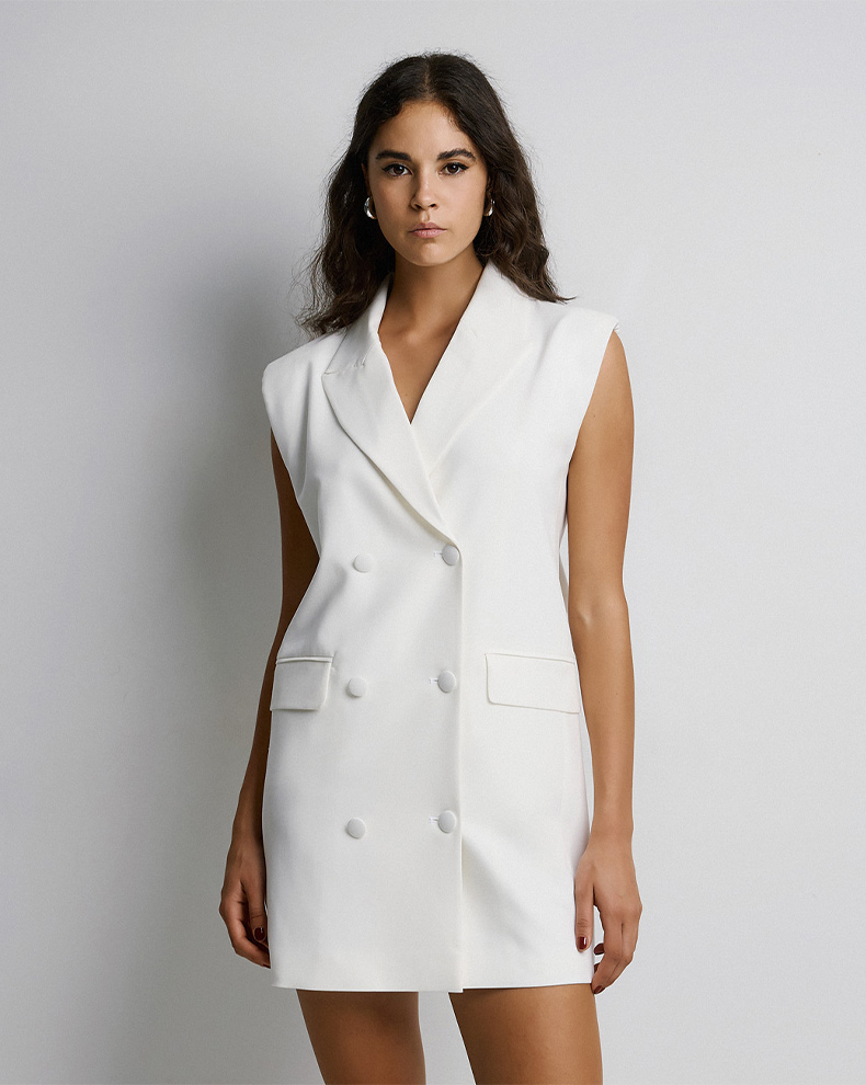 Φόρεμα-σακάκι με φιόγκο