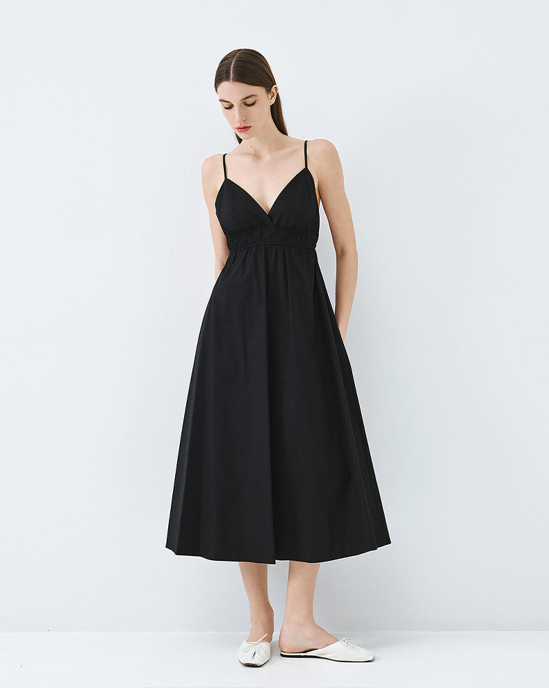 Midi Dress With Straps - Access Fashion