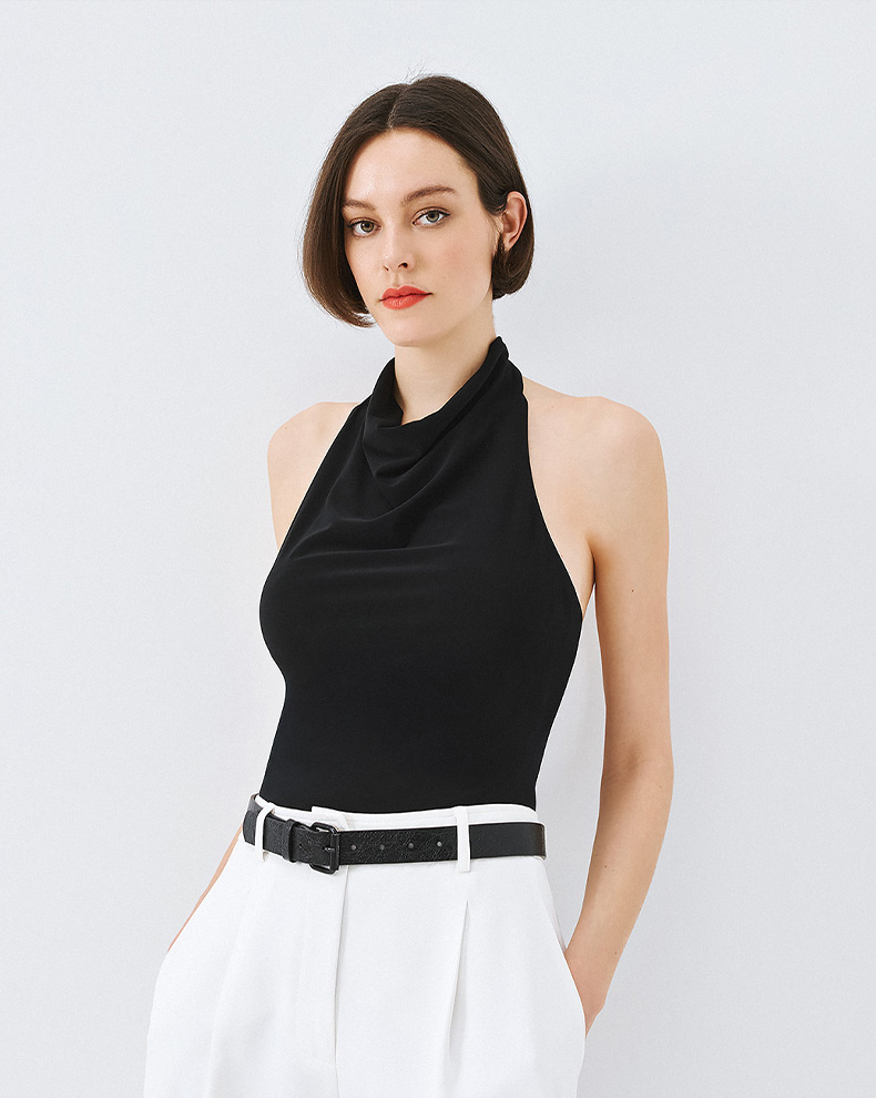 Sleeveless Draped Top - Access Fashion