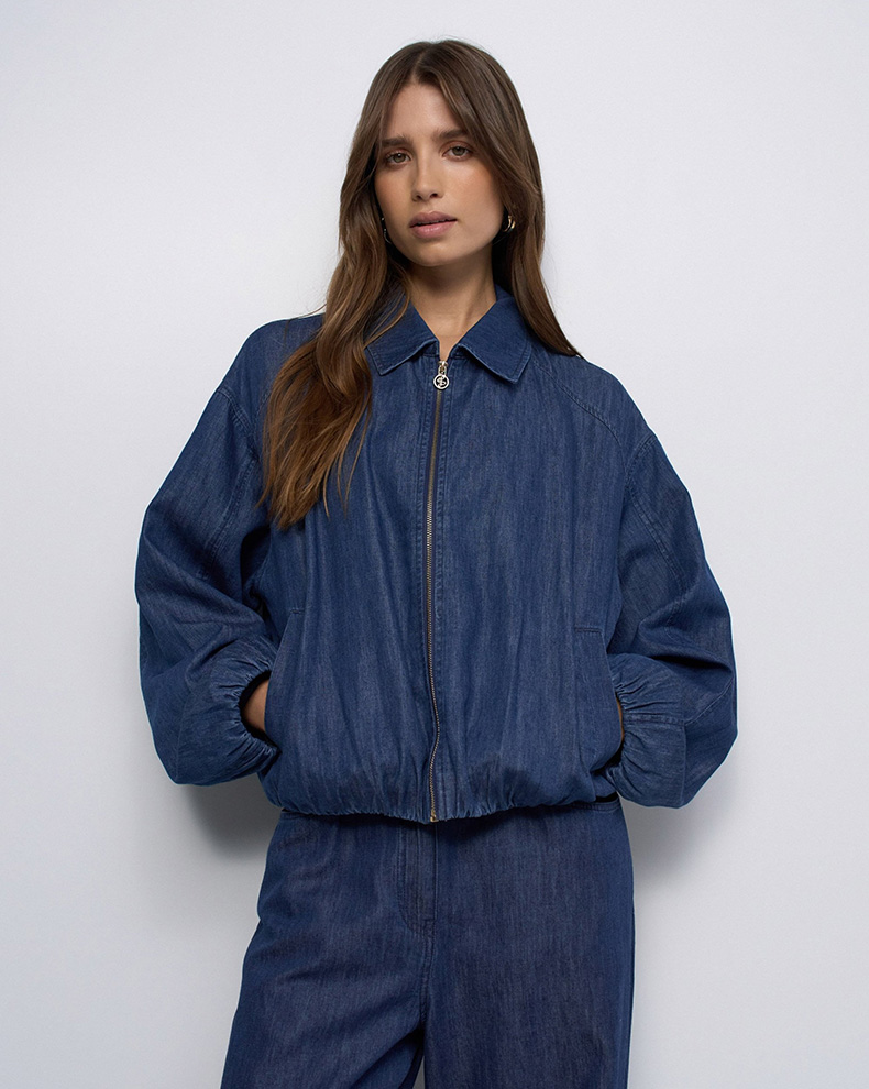 Denim Bomber