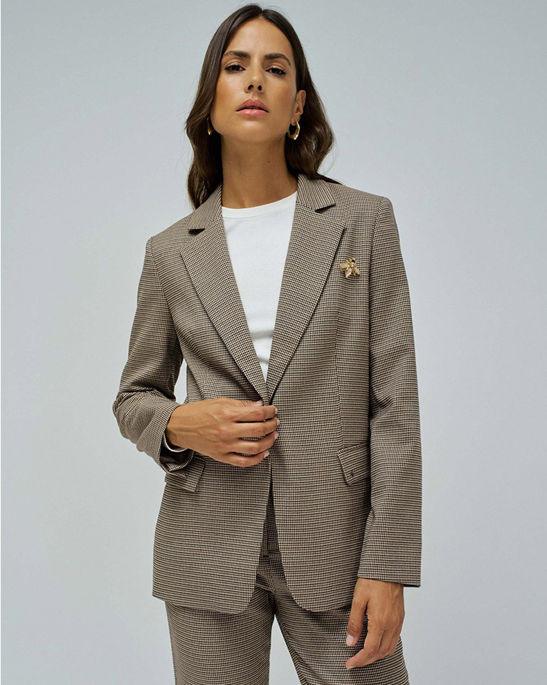 SLIM FIT SUIT BLAZER  BRO L BROWN L