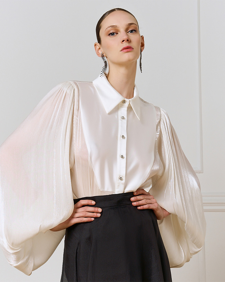 BODYSUIT WITH SATIN DETAILS