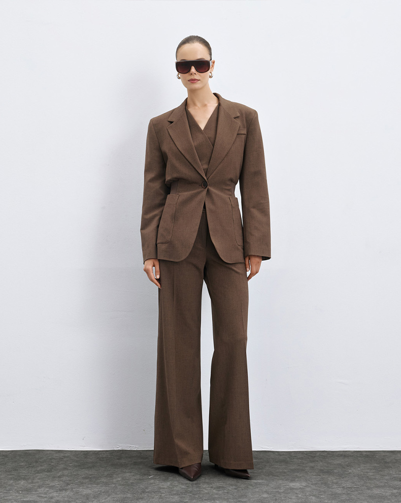 Blazer With Elasticated Waist - Access Fashion