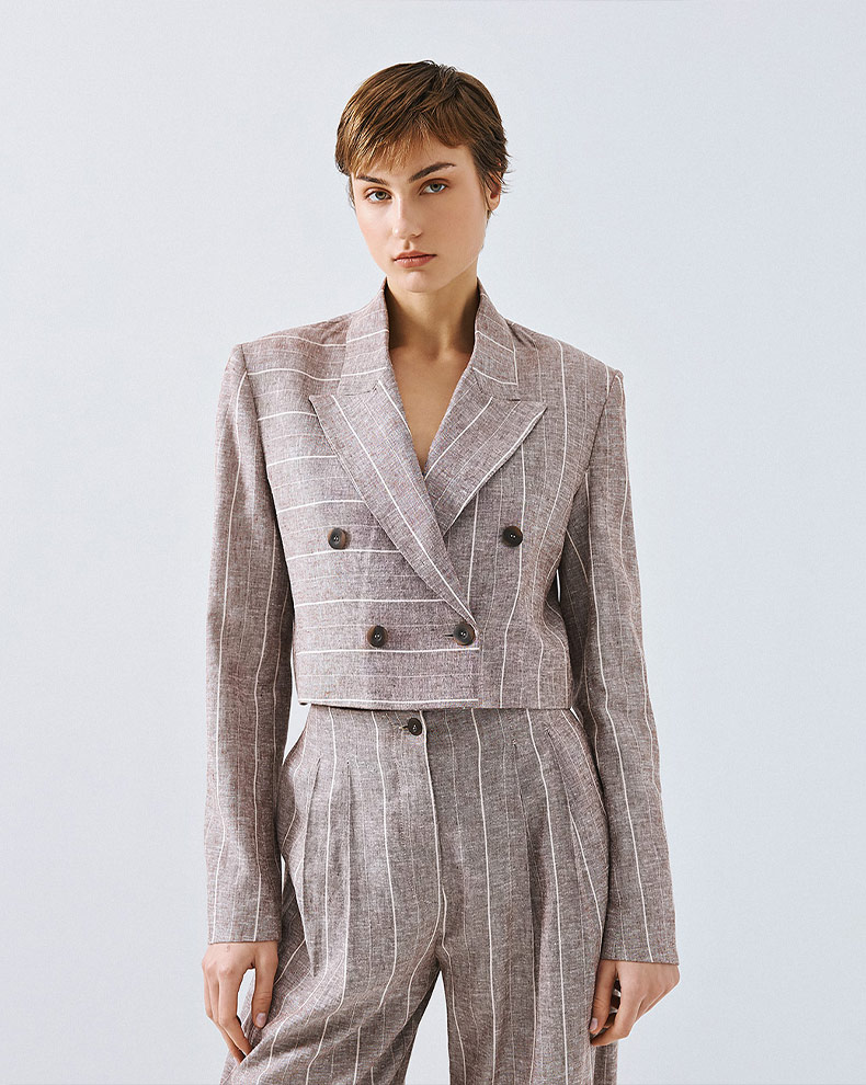 Short striped jacket - Access Fashion