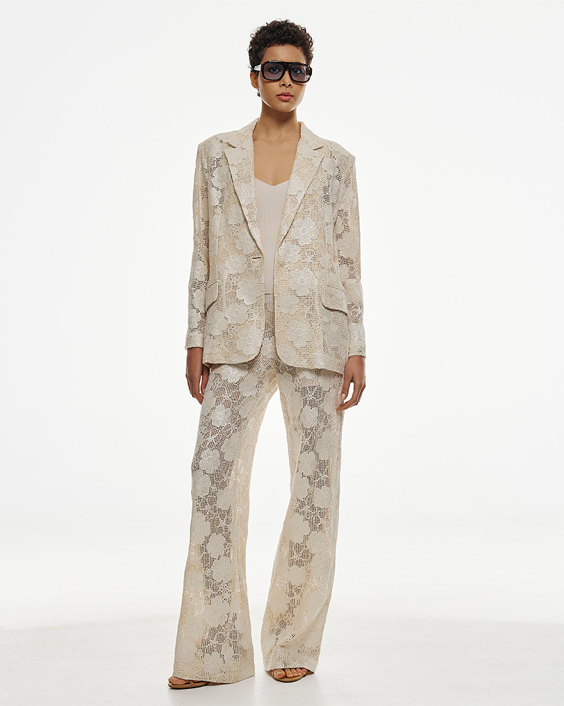 WOVEN FLORAL PANTS