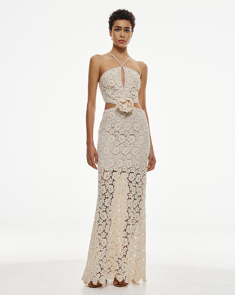 KNITTED LACE DRESS