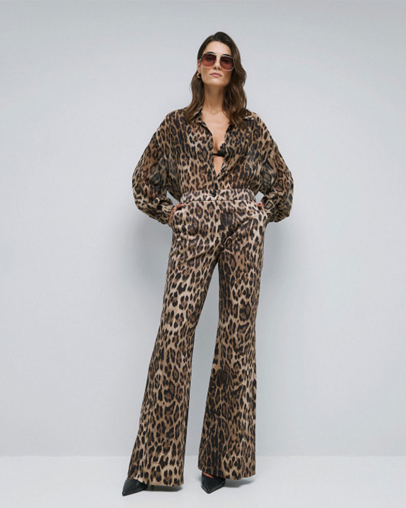 WOMANS PANTS LEOPARD