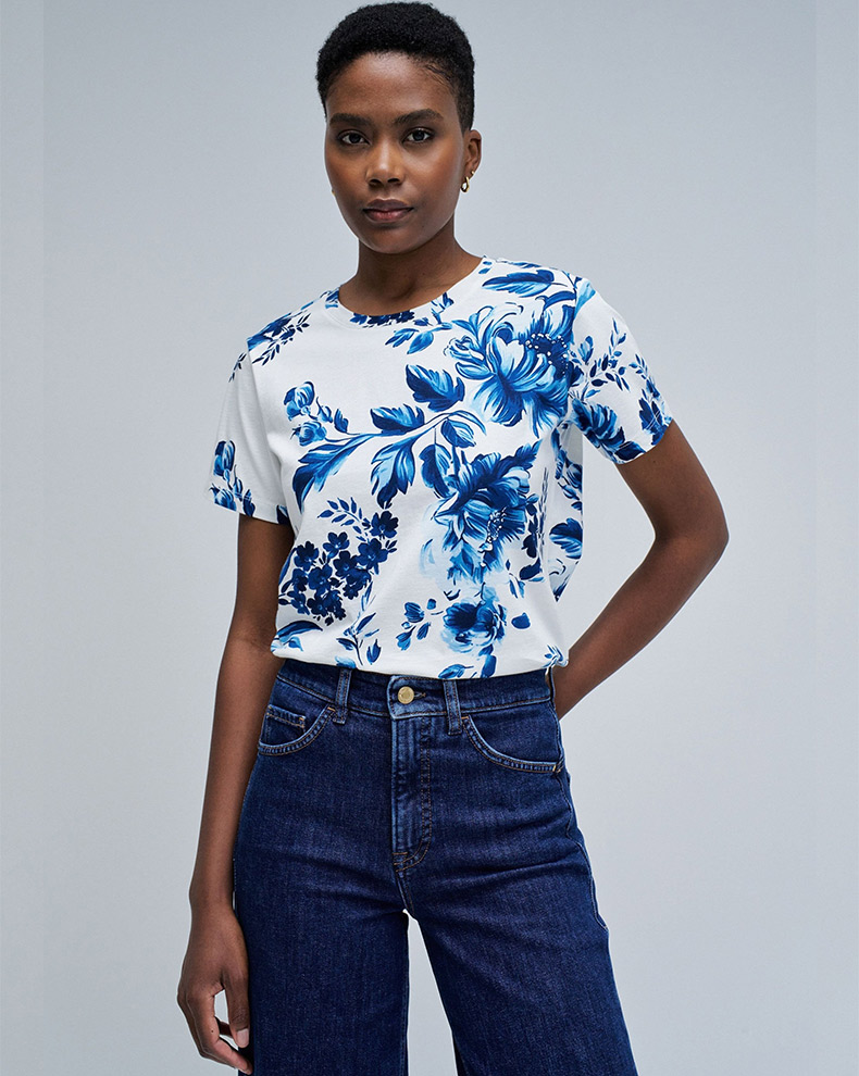 T-SHIRT ALL-OVER FLOWERS