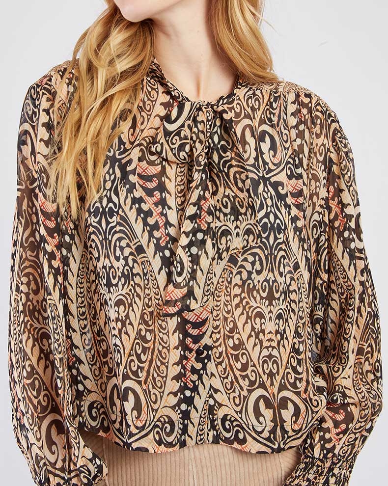 GENEREUSE BLOUSE BEIGE L