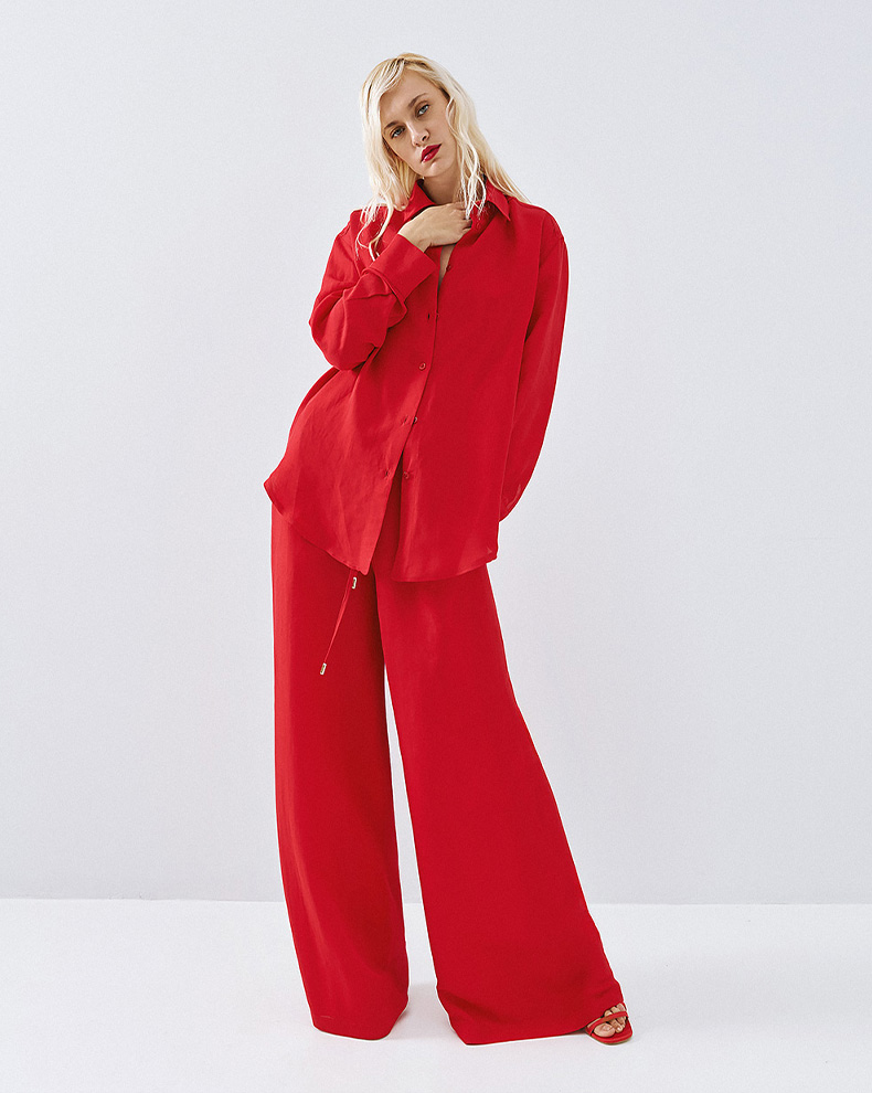 Wide Drawn Pants - Access Fashion