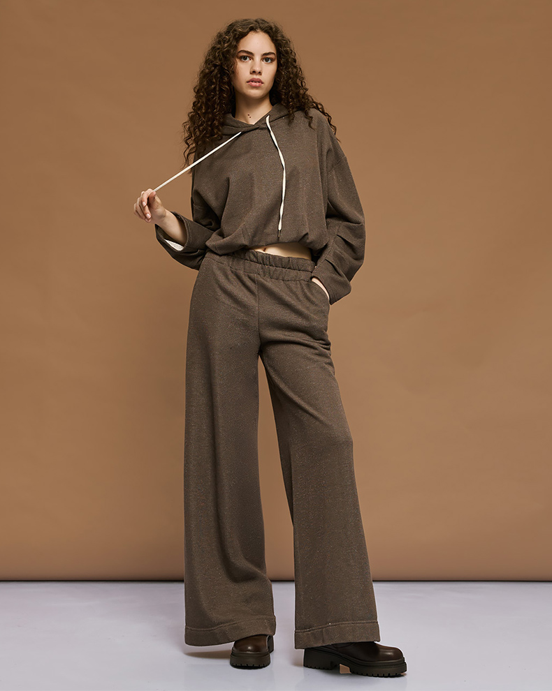 WIDE LEG PANTS WITH ELASTIC WAIST