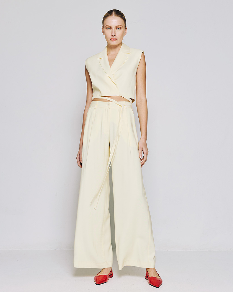 HIGH WAIST WIDE LEG PANTS